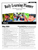 click here for Daily Panner, accessible PDF, for Middle School