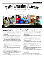 click here for Daily Panner, accessible PDF, for Middle School